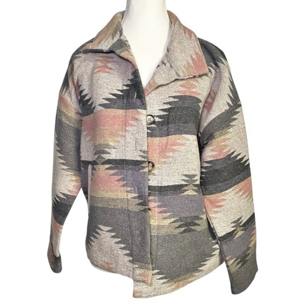 Blue B Southwestern Patterned Jacket